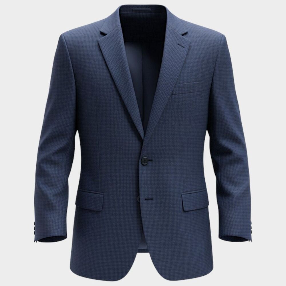 BANANA REPUBLIC Mens Blazer Sport Coat Two Button Jacket 44R Standard Fit Blue